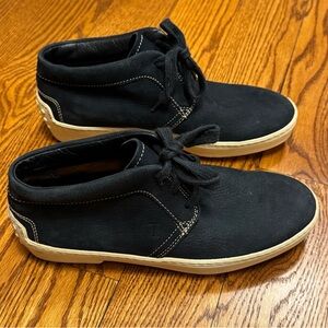 Tod’s Navy Blue Suede Lace Up Driving Boot Booties Size 37